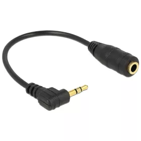   Delock sztereó 2.5 mm jack apa > 3.5 mm jack anya kábel 14cm (65397)
