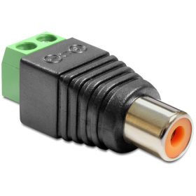   Delock Adapter RCA anya> Terminál Blokk 2 érintkezővel (65418)