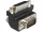 DVI - VGA átalakító adapter, 1x DVI aljzat 24+5 pól. - 1x VGA dugó 90°, fekete, Delock