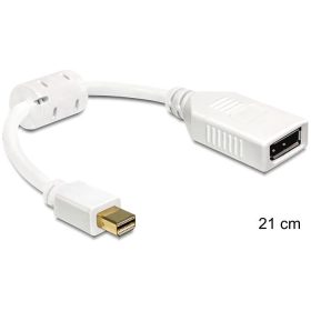   DeLock 65427 mini DisplayPort apa -> Displayport anya adapter, fehér