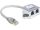 Delock RJ45 Port duplázó 1 RJ45 dugó > 2 RJ45 jack (1x Ethernet, 1x ISDN)