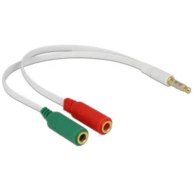   Delock jack apa 3.5 mm > 1 x sztereó jack anya, 1 x mikrofon jack anya 3.5 mm (65447)