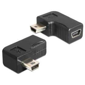   Delock USB-B mini 5 pin apa / anya adapter 90°-ban elforgatott  (65448)