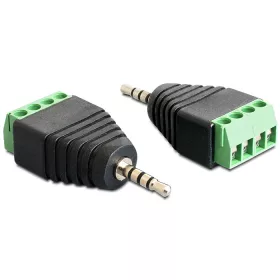   Delock sztereó jack apa 2.5 mm  > Terminal block 4pines adapter (65454)