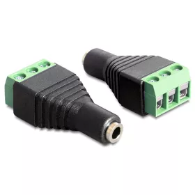   Delock sztereó jack anya, 3.5 mm > Terminal block 3pines adapter (65455)