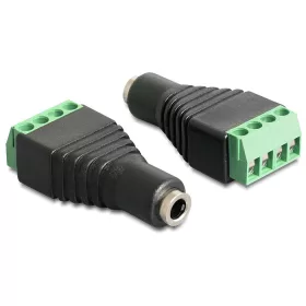   Delock sztereó jack anya, 3.5 mm > Terminal block 4pines adapter (65457)