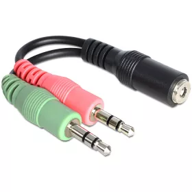 Delock jack anya 3.5 mm > 2 x  jack apa adapter (65459)