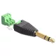 Delock sztereó jack apa, 3.5 mm > Terminal Block 3 pin 2részes adapter (65460)