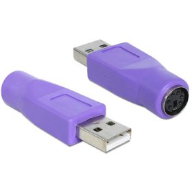 Delock 65461 PS/2 -> USB A  adapter lila