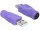 Delock 65461 PS/2 -> USB A  adapter lila