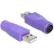 Delock 65461 PS/2 -> USB A  adapter lila