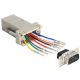 Delock Sub-D 9 Pin apa > RJ45 anya adapter, szerelő készlet