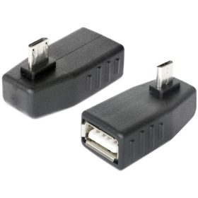   DeLock 65474 USB micro-B male > USB 2.0-A female OTG 90° forgatott