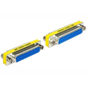   Delock Sub-D 25 pin anya > anya nemváltó adapter (65483)