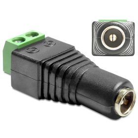   Delock DC 2.5 x 5.5 mm anya > Terminal Block 2 pin adapter