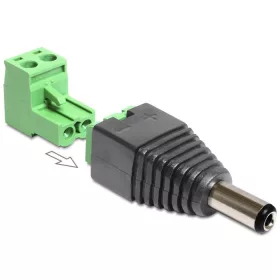   Delock DC 2.5 x 5.5 mm apa > Terminal Block 2 pin adapter, 2 részes (65488)