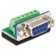 Delock Sub-D 9 pin anya > Terminal block 6 pin adapter (65498)