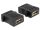 HDMI közösítő adapter, 1x HDMI aljzat - 1x HDMI aljzat, aranyozott, fekete, Delock