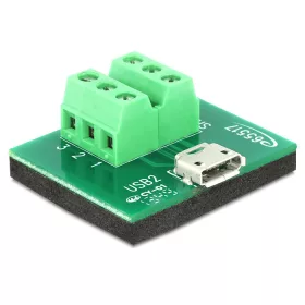 Delock adapter Micro USB anya > Terminal Block 6 pines