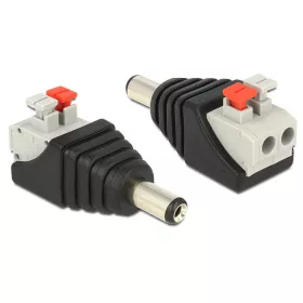   Delock DC 5.5 x 2.1 mm apa > Terminal Block nyomógombbal 2 pines adapter (65523)