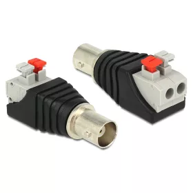   Delock BNC anya > Terminal Block nyomógombbal 2 pines adapter