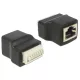 Delock RJ45 anya > Terminal Block nyomógombbal, 8 pines adapter (65527)