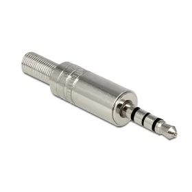   Delock sztereó csatlakozódugasz 3.5 mm, hajlítás-védelemmel, ezüst