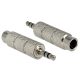 Delock Stereo 3.5 mm csatlakozó > 6.35 mm jack 3 pin adapter (65548)