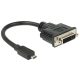 DeLock 65563 micro HDMI apa -> DVI apa adapter