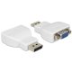 DeLock 65568 DisplayPort apa -> VGA anya adapter fehér