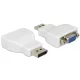 DeLock 65568 DisplayPort apa -> VGA anya adapter fehér