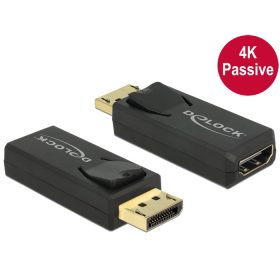 DeLock 65571 DisplayPort apa -> HDMI anya 4K fekete