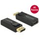 DeLock 65571 DisplayPort apa -> HDMI anya 4K fekete