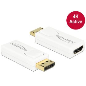   DeLock 65580 DisplayPort apa -> HDMI anya adapter 4K fehér