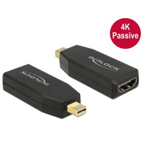   Delock 65583 mini Displayport 1.2 apa > HDMI anya 4K passzív, fekete