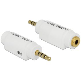   Delock Adapter 3.5 mm 4 pin Stereo jack apa> 3.5 mm 4 pin Stereo jack anya (65590)