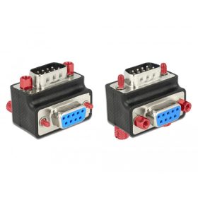   Delock adapter Sub-D 9 tűs apa > anya 90 -os szögben anya és csavar cserélhető
