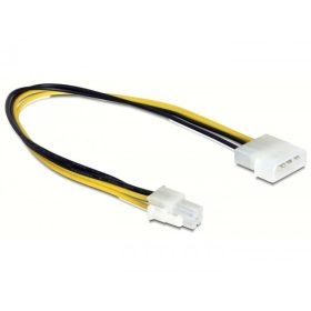   Delock P4 apa   Molex 4 tűs apa, 30 cm-es hálózati kábel (65611)