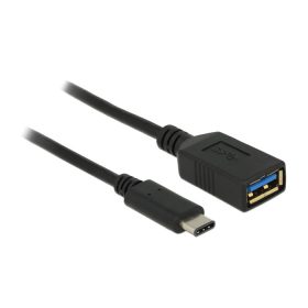   Delock 65634 USB Type-C (USB-C) apa > USB Type A anya 15 cm fekete