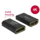 DeLock High-Speed HDMI adapter Ethernet HDMI-A anya > HDMI-A anya 4K kimenet fordítóval fekete (65659)