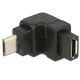 Delock DL65096 USB micro-B apa / anya 90° adapter