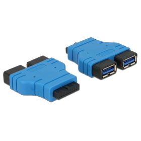   Delock adapter USB 3.0 pin header anya > 2 x USB 3.0 Type-A anya - párhuzamosan (65670)