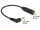 Delock Stereo jack 2.5mm 3 pin apa (hajlított csatlakozó) > Stereo jack 3.5mm 3 pin anya kábel (65672)