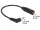 Delock Stereo jack 2.5mm 3 pin apa (hajlított csatlakozó) > Stereo jack 3.5mm 3 pin anya kábel (65672)