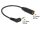 Delock audiokábel Sztereó jack 2,5 mm-es 3 tűs apa > sztereó jack 3,5 mm-es 4 tűs anya szögletes