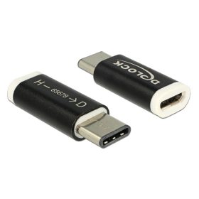   Delock 65678 USB 2.0 Micro-B anya > USB 2.0 Type-C apa, fekete