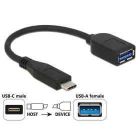 Delock SuperSpee USB-C > USB-A 10cm adapter (65684)