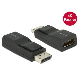   DeLock 65685 DisplayPort apa -> HDMI anya adapter 4K fekete