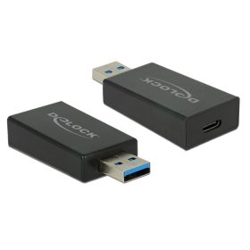 Delock 65689 USB-A 3.1 -> USB Type-C átalakító, fekete