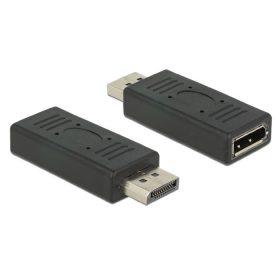   Delock Displayport adapter 1.2-es csatlakozódugóval > Displayport csatlakozóhüvellyel, portkímélovel